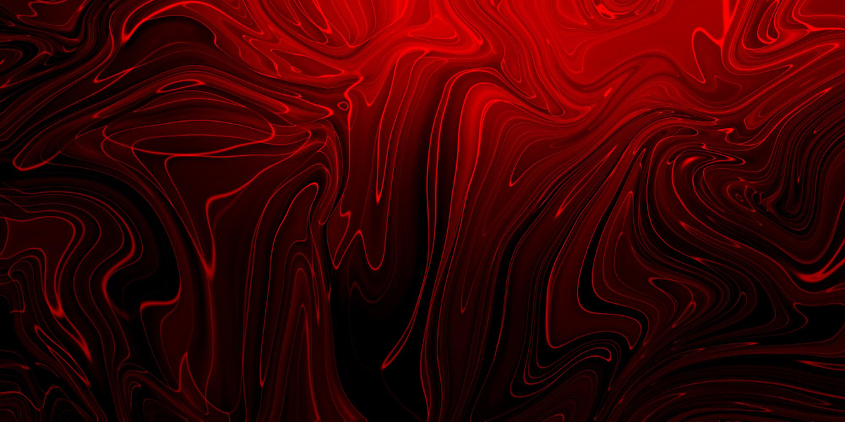 creative abstract mixed coral color painting with marble effect panorama