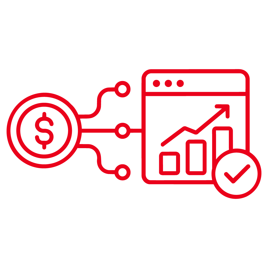 Cost attribution & value proof icon