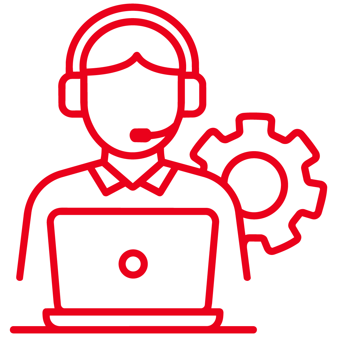 The support operation behind it